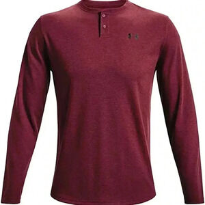 UNDER Armour Men's ColdGear Infrared Henley, color red